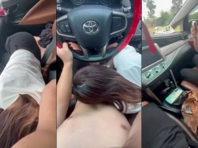 Đang lái xe thì em kéo quần anh ra mút