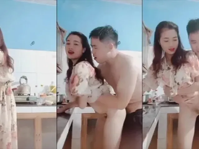 Em đang nấu ăn mà anh cũng kéo lên chịch