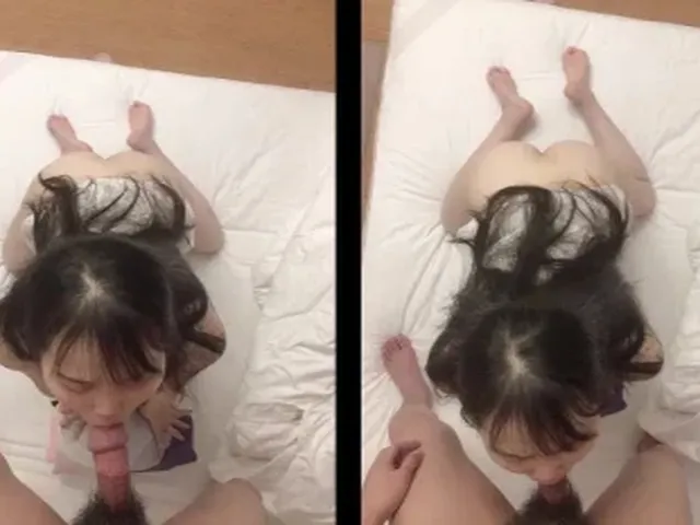 Vừa cởi quần ra là em lao vào vú cu liền